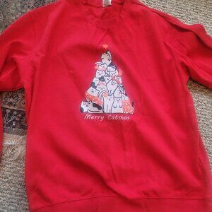 Merry Catmas sweatshirt size XXL